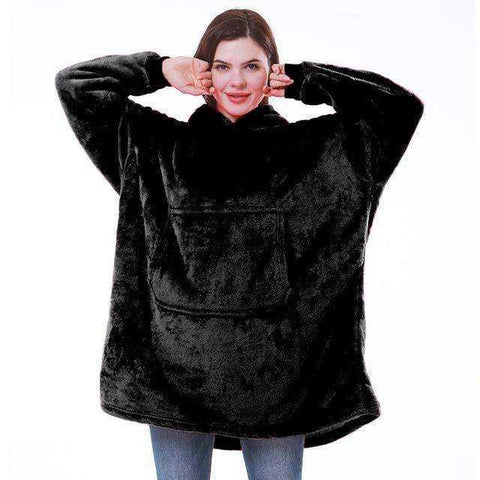 Image of Oversized Blanket Hoodie with Sleeves