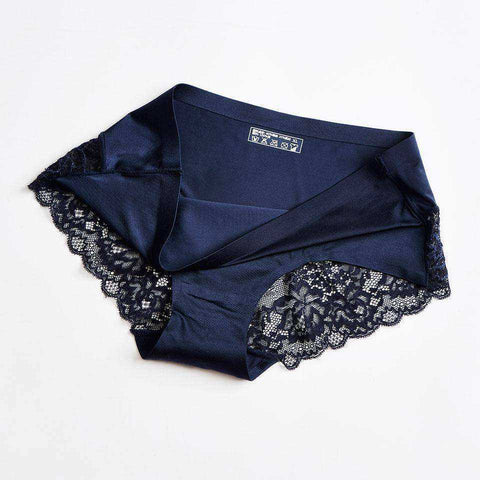 Image of Women Lace Sexy Seamless Panties Nylon Silk Lingerie Underwear