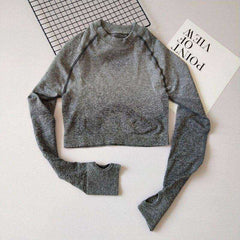 Long Sleeved Yoga Crop Top