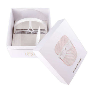 Aesthetic 3 Colors LED Light Therapy Face Mask Photon Instrument