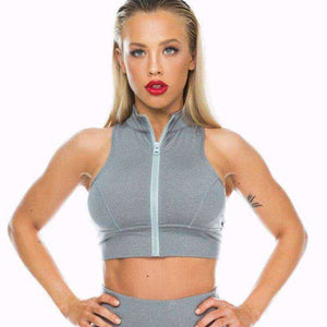 GXQIL Yoga Sport Top with Zipper