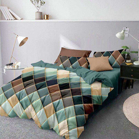 Image of Diamond Lattice Duvet Cover Bedding Set