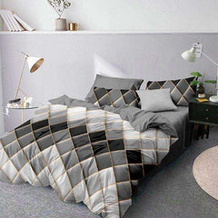 Diamond Lattice Duvet Cover Bedding Set