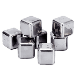 Stainless Steel Ice Cube, Reusable Chilling Stones for Whiskey