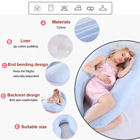High Quality U Shape Maternity Pregnancy Side Sleeper Sleeping Pillow