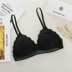 Sexy Seamless Deep V Lingerie Lace Wireless Women Bra