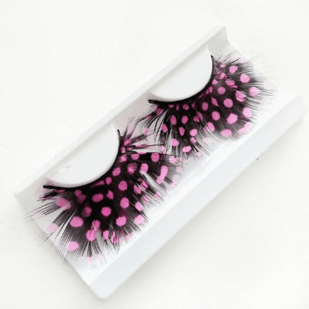 1 Pair Cosplay Feather False Eyelashes