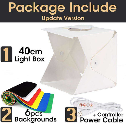 Image of Portable USB Mini LED Light Folding Photo Studio/Light Box