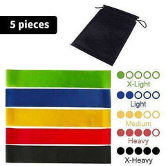 Resistance Elastic Fitness Bands Yoga Exercise Rubber Workout