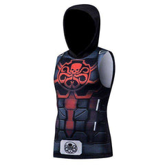 Superhero 3D Printing Bodybuilding Tank Top Men Sleeveless Hoodies Vest