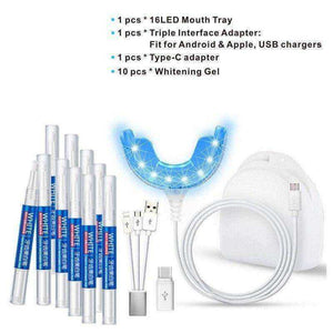 Cold Blue Light LED Tooth Whitening Kit