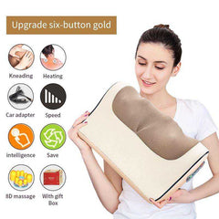 Infrared Cervical Neck Shoulder Back Body Shiatsu Electric Massage Heating Pillow