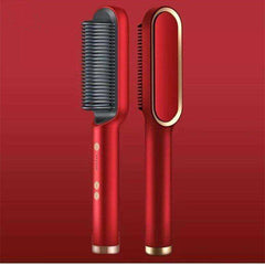 Electric Professional Hair Straightener Heated Comb/Hair Straight & Curly Styling Tool