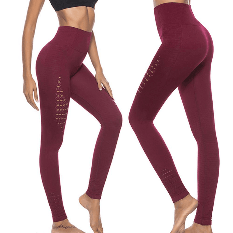 Seamless Mesh Flex Tummy High Waist Push Up Leggings