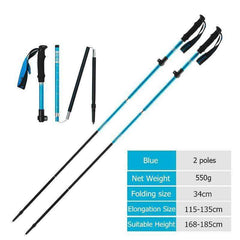 Collapsible Hiking Trekking Poles Folding Stick