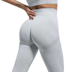 Slim High Waist Bubble Butt Push Up Seamless Fitness Women Leggings