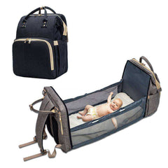 Multi-purpose Storage Travel Bag Convertible Baby Diaper Bag Bed