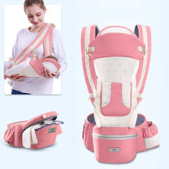 Aesthetic Ergonomic Hipseat Front Facing Kangaroo Wrap Baby Carrier