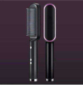 Electric Professional Hair Straightener Heated Comb/Hair Straight & Curly Styling Tool