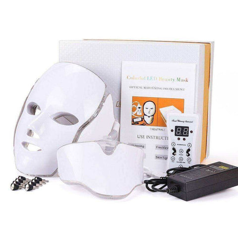 Image of Anti Aging 7 Colour Led Mask Facial Rejuvenation Repair Led Photon Therapy Machine Kit