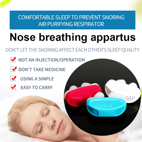 Image of Silicone Anti Snore Nasal Dilators Apnea Nose Clip Device