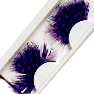 1 Pair Cosplay Feather False Eyelashes