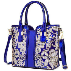 Luxury Fashion High Quality  Appliques Flower Women's Bag
