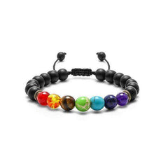 7 Chakra Awakening Healing Lavastone Crystal Bracelet