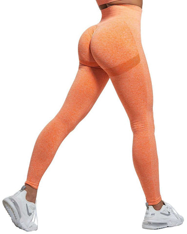 Image of Slim High Waist Bubble Butt Push Up Seamless Fitness Women Leggings