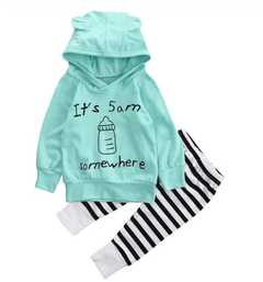 It's 5 AM Somewhere 2 Pieces Baby Sweatshirt Pants