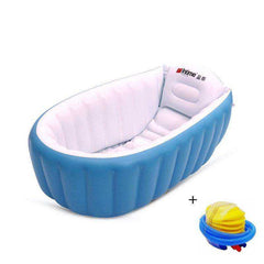 Portable Inflatable Baby Bath Tub Cushion Warm With Air Pump