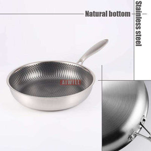 304-Story Stainless Steel Frying Pan Nonstick Electromagnetic Furnace