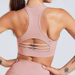 Women Fashion Bra Patchwork Strapless Tank Top w/ Sexy Mesh Fitness Short Top