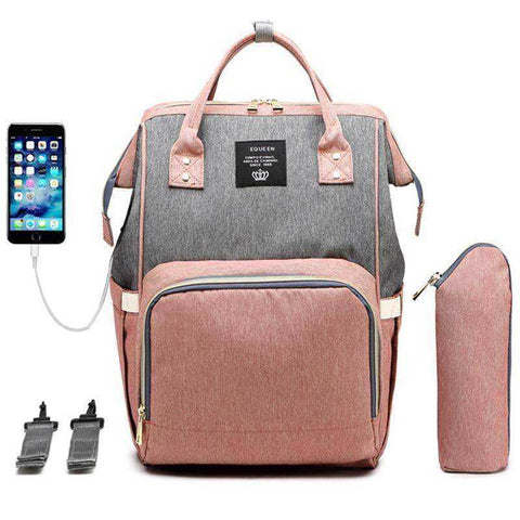 Image of USB Maternity Wet Bag Waterproof Large Capacity Backpack