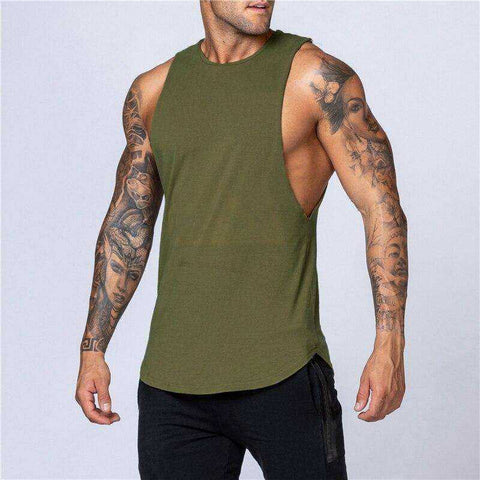 Image of Workout Mens Tank Top Vest Muscle Sleeveless Shirt Stringer Bodybuilding Singlets