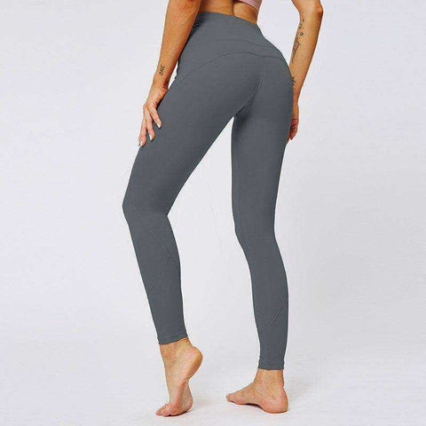 Image of Aesthetic High Waist Yoga Pants Athletic Leggings For Women