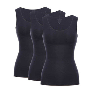 3 Pack Aesthetic Body Shaper Cami Shaper with Built in Bra Tummy Control