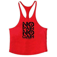 No Pain No Gain Aesthetic Bodybuilding Stringer Tank Top