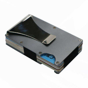 Unisex Wallet Blocking Portable ID Card Holder Clip