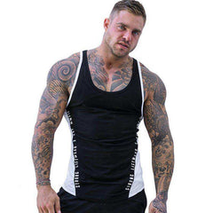 Men Bodybuilding Tank Tops Workout Cotton Sleeveless Shirt Stringer Singlet Vest