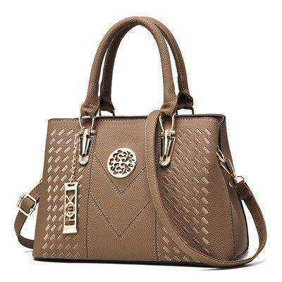 Image of Embroidery Messenger Women Leather Handbags