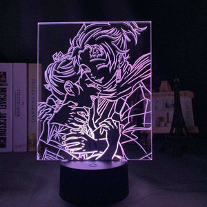 Acrylic Led Night Light Anime Demon Slayer Characters Figure