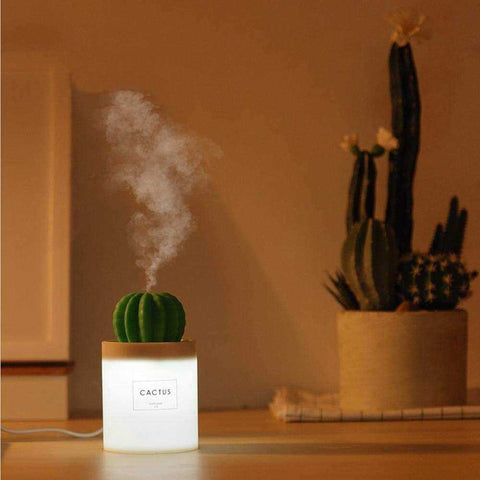 Image of USB Portable Ultrasonic Cool Mist Humidifier Soft Warm LED Night Light