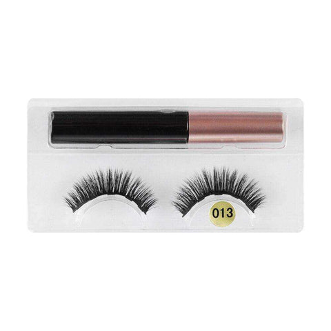 Image of Magnetic Liquid Eyeliner 1 Pair Magnetic Eyelashes Makeup Tool Kit