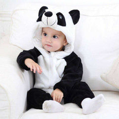 Animal Style Baby Onesie Hooded Cartoon Romper