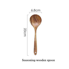 Teak Natural Wood Tableware Kitchen Tool Set