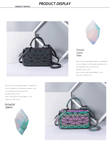 Image of Luminous Geometric Women's Crossbody Shoulder Handbags