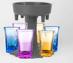 6 Shot Glass And Dispenser