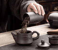 Purple Clay Kung Fu Teapot Cup Travel Set