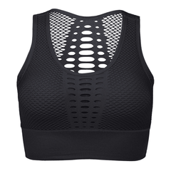 Fitness Shockproof Mesh Sports Bra